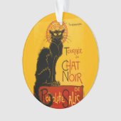  zwarte kat Art Nouveau Paris Ornament (voorkant)