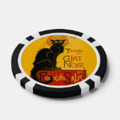  zwarte kat Art Nouveau Paris Poker Chips (Enkel)