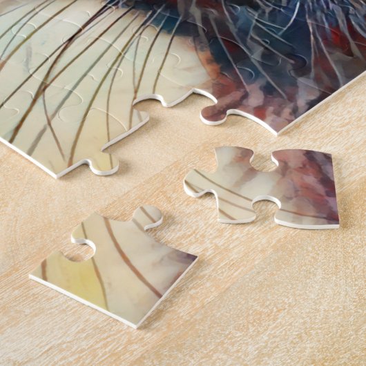 zwarte kat art Puzzle Legpuzzel (Zijkant)