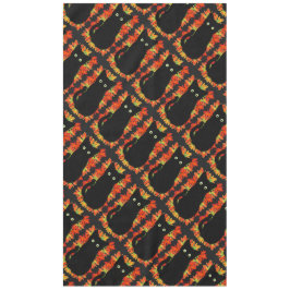 Zwarte kat, Autumn-bladeren patroon, Halloween leu Tafelkleed