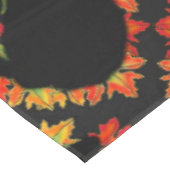 Zwarte kat, Autumn-bladeren patroon, Halloween leu Tafelkleed (Gekanteld)