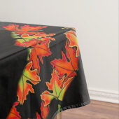 Zwarte kat, Autumn-bladeren patroon, Halloween leu Tafelkleed (Voorbeeld)