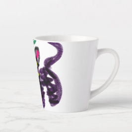 Zwarte kat autumon schattig latte mok