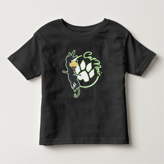 Zwarte Kat Badge Kinder Shirts (Voorkant)