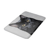 Zwarte kat badmat (Gekanteld)