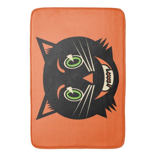  zwarte kat badmat (Voorkant Verticaal)