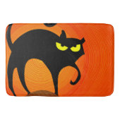 Zwarte kat badmat (Voorkant)