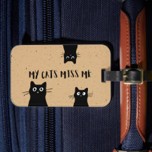 Zwarte Kat Bagage Label