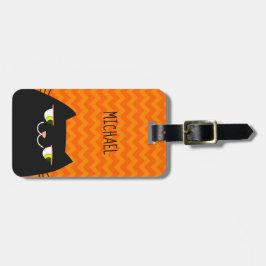 Zwarte kat bagagelabel