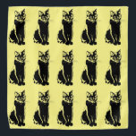 Zwarte kat bandana<br><div class="desc">Black Cat Silhouette. Eenzame kat. Een kat. Zwarte Kat op een witte achtergrond.</div>