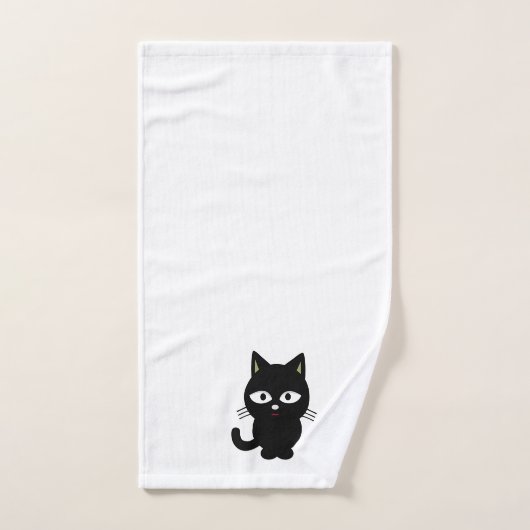 Zwarte kat - Bathroom-handdoekset Bad Handdoek (Handdoek)