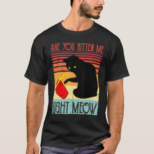 Zwarte Kat Bedreig Je Me Nu Echt Grappige Katten T-shirt