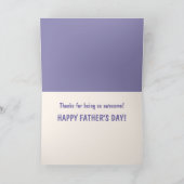 Zwarte kat Beste pap ooit Vaderdag Kaart (Binnen)