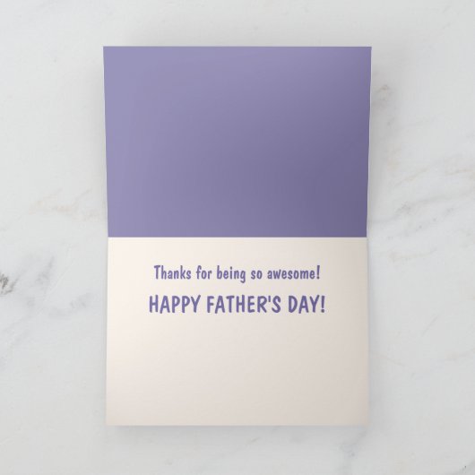 Zwarte kat Beste pap ooit Vaderdag Kaart (Binnen)