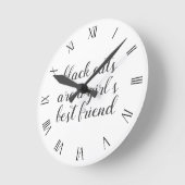 Zwarte Kat Beste vriendenkast voor wandklok van de (Hoek)