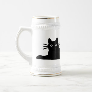 Zwarte kat bierpul