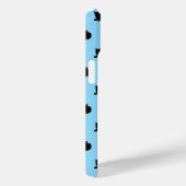 Zwarte kat (blauw) Case-Mate iPhone case (Achterkant / Rechts)