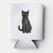 Zwarte kat blikjeskoeler (Voorkant)