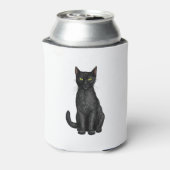 Zwarte kat blikjeskoeler (Blikje Achterkant)