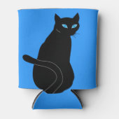 Zwarte kat blikjeskoeler (Voorkant)