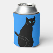 Zwarte kat blikjeskoeler (Blikje Achterkant)