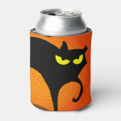 Zwarte kat blikjeskoeler (Blikje Voorkant)