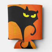 Zwarte kat blikjeskoeler (Achterkant)