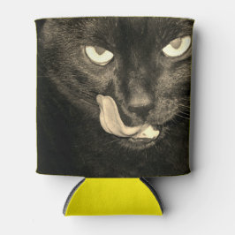 Zwarte kat blikjeskoeler