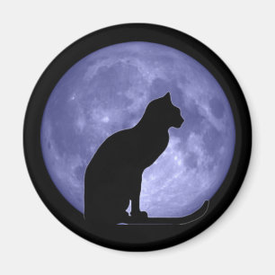 Zwarte Kat Blue Moon Fridge magnet