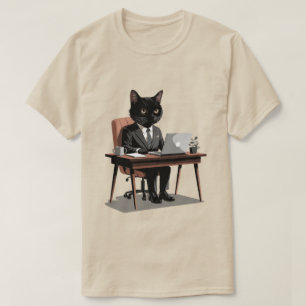 Zwarte Kat BOSS T-shirt