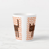 Zwarte Kat Brei Latte Mok (Voorkant)
