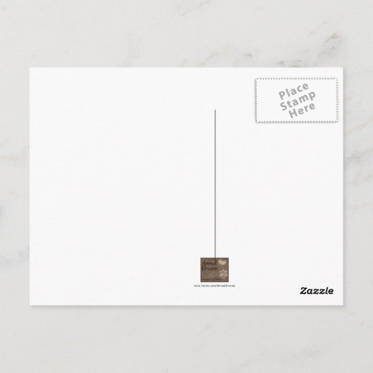 Zwarte kat briefkaart (Achterkant)