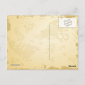 Zwarte kat briefkaart (Achterkant)