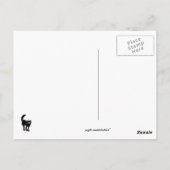 Zwarte kat - Briefkaart (Achterkant)