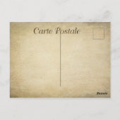 zwarte kat, briefkaart (Achterkant)