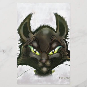 Zwarte kat briefpapier