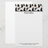 Zwarte kat briefpapier (Voorkant / Achterkant)