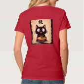 Zwarte kat Bruh Meme – Grappig kat T-shirt (Achterkant)