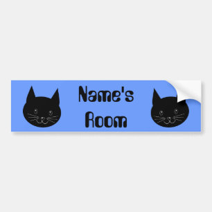 Zwarte kat bumpersticker