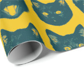 Zwarte kat cadeaupapier (Rol Hoek)