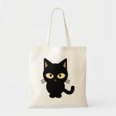 ZWARTE KAT CANVAS TAS (Voorkant)