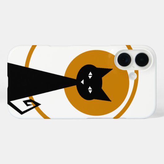 Zwarte Kat Case-Mate iPhone Case (Achterkant (horizontaal))