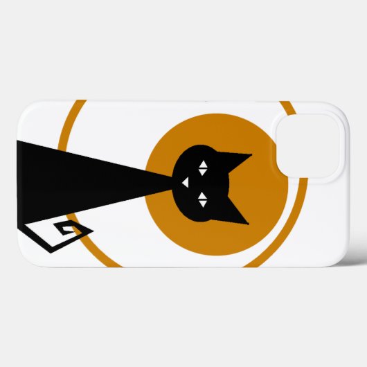 Zwarte kat Case-Mate iPhone case (Achterkant (horizontaal))