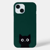 Zwarte kat Case-Mate iPhone case (Achterkant)