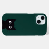 Zwarte kat Case-Mate iPhone case (Achterkant (horizontaal))