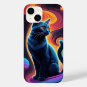 zwarte kat Case-Mate iPhone case (Achterkant)