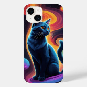 zwarte kat Case-Mate iPhone 14 hoesje