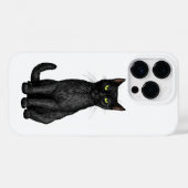 Zwarte kat Case-Mate iPhone case (Achterkant (horizontaal))