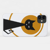 Zwarte kat Case-Mate iPhone case (Achterkant (horizontaal))