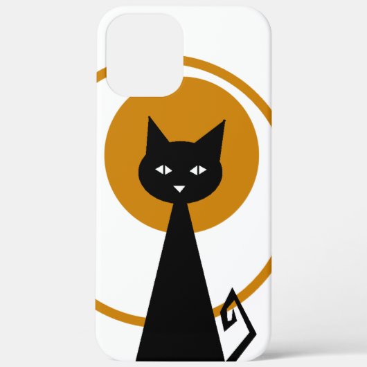 Zwarte kat Case-Mate iPhone case (Achterkant)